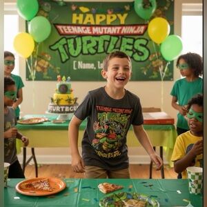 Nickelodeon Teenage Mutant Ninja Turtles Gray Graphic T-Shirt